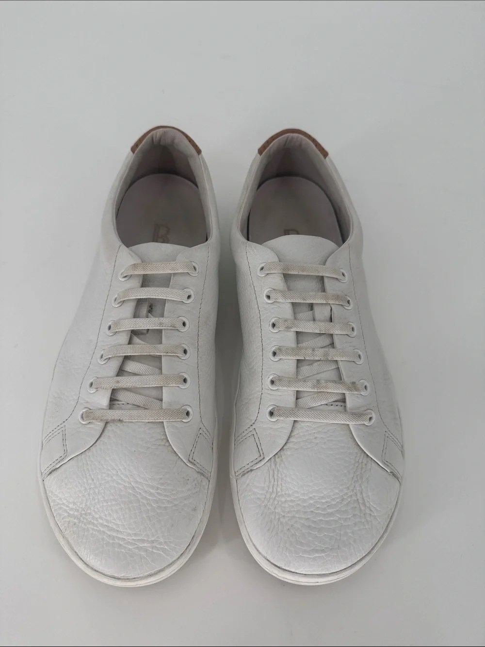 Birchbury Bramford Men's Casual White Leather Sneakers Size 11
